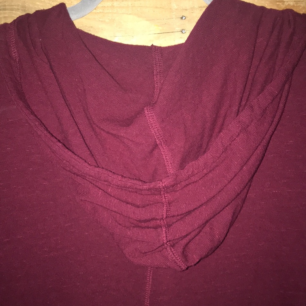 Maroon Full-Length Zip-Up Jacket - Picture 5 of 6
